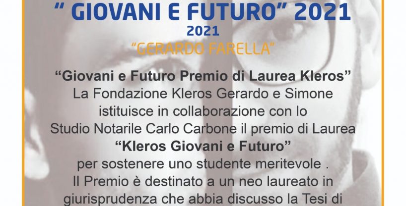 Bando borsa di studio “Giovani e Futuro” 2021